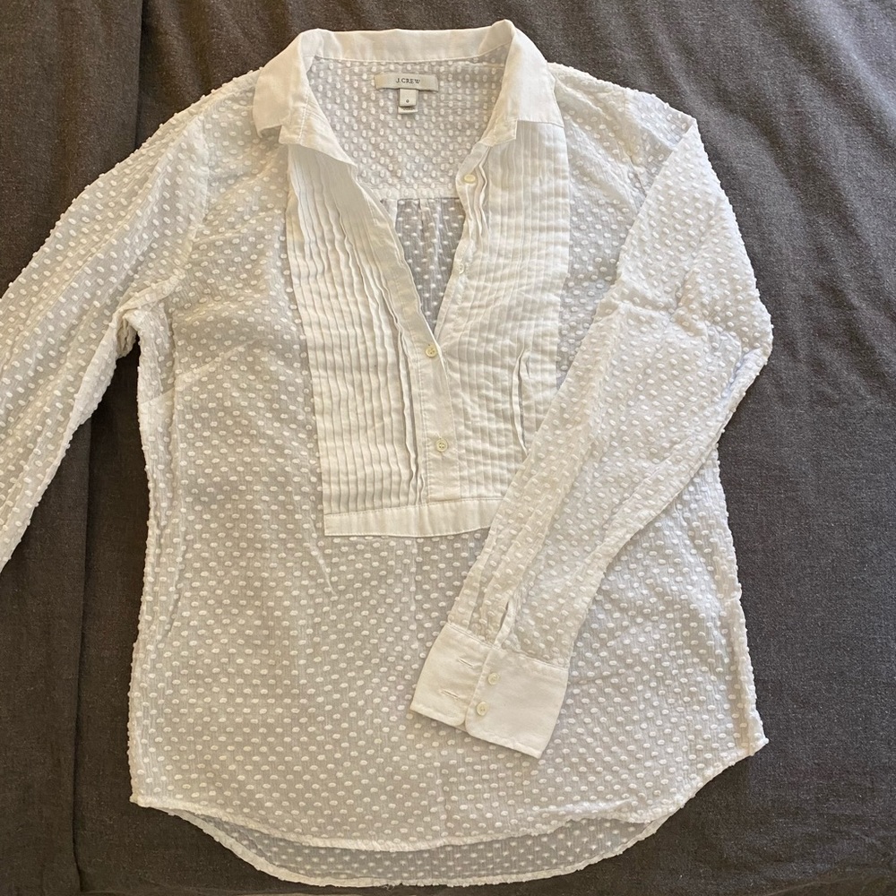 J. Crew White Blouse